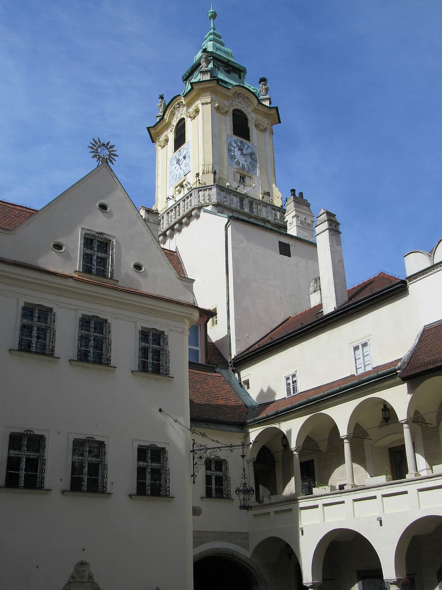 Bratislava, Slovakia, Center, religion, spirituality, architecture HD wallpaper