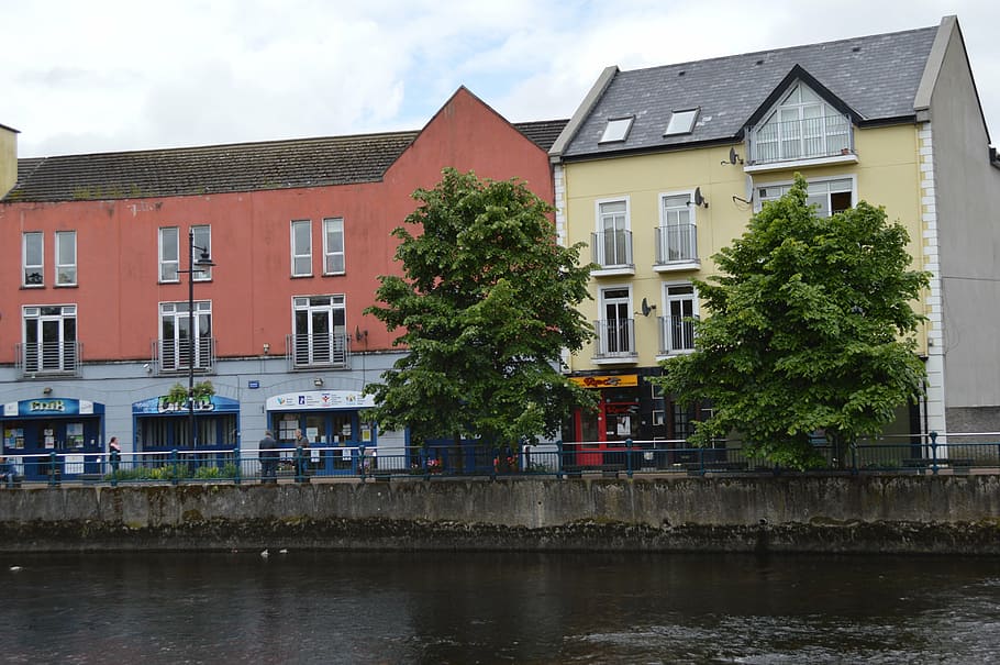 ireland, galway, typical houses, streat, leads, built structure