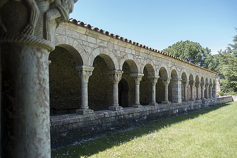 france, eastern pyrenees, codalet, abbey, saint-michel cuxa HD wallpaper