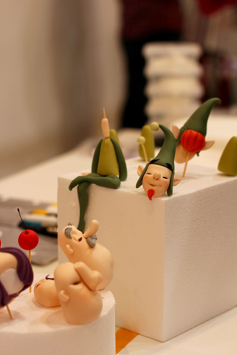 modelliermodelle, models, heads, share, face, toy, representation HD wallpaper