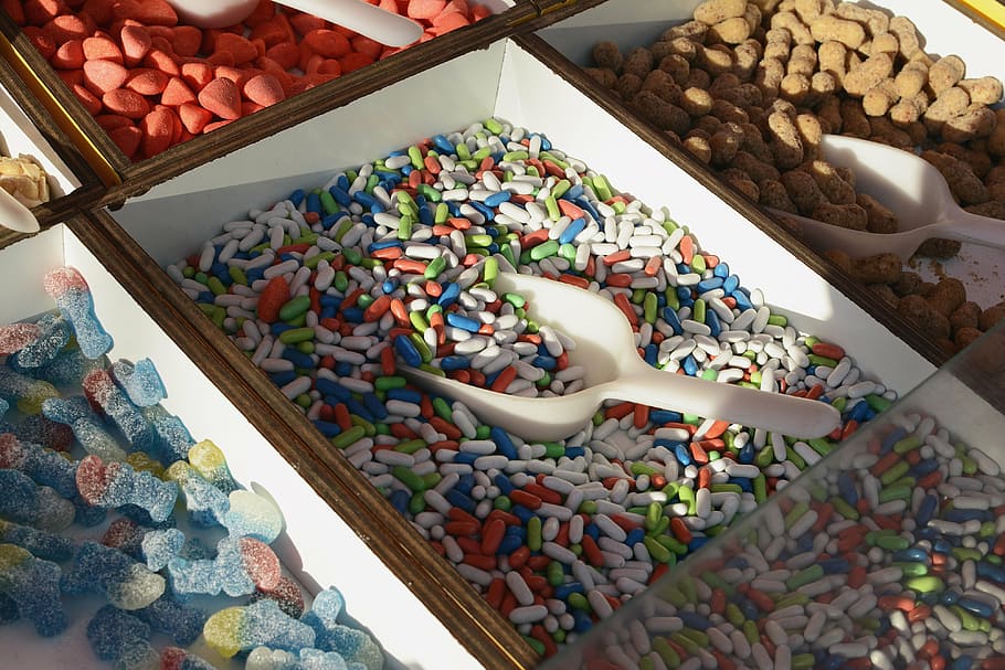 candy, sweets, confectionery, sweet food, variation, choice HD wallpaper