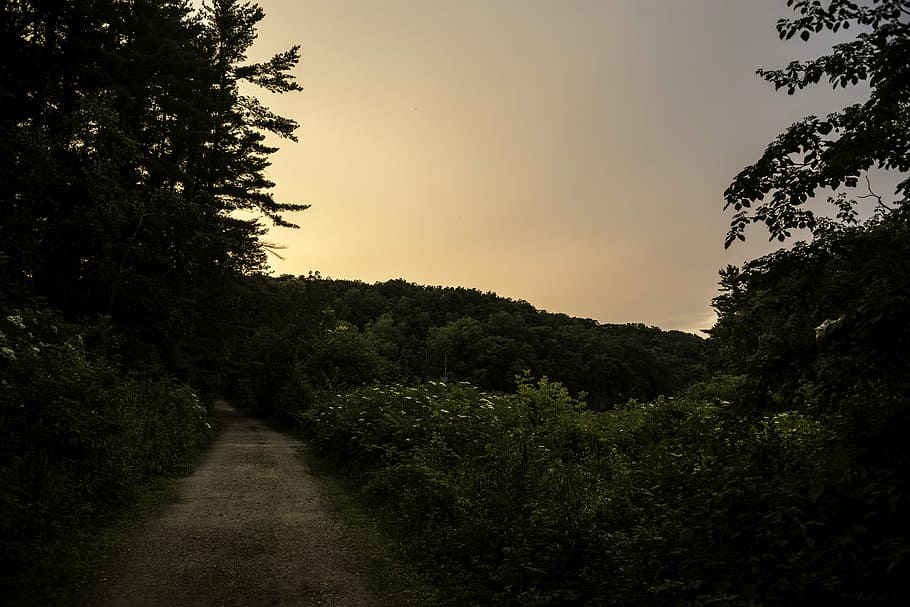 Hiking path at sunset at Stewart Lake County Park, public domain HD wallpaper