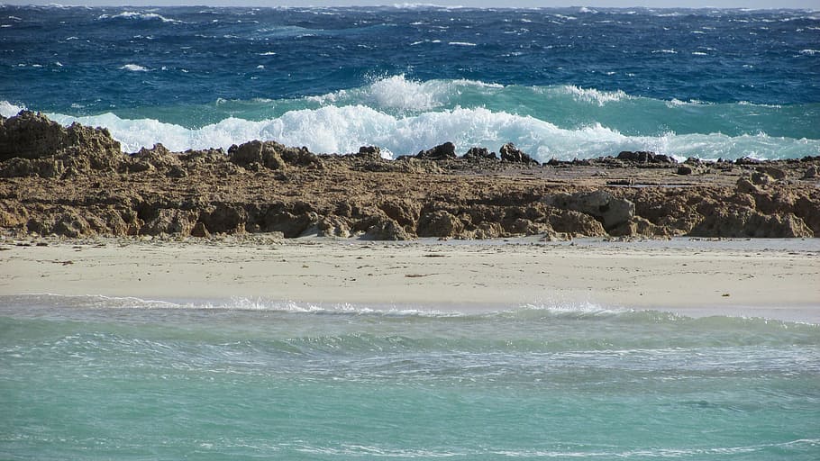 beach, resort, waves, cyprus, ayia napa, sea, water, land, beauty in nature HD wallpaper