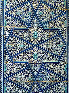 pattern, tile, tiles, ceramic, decorative, geometric, blue HD wallpaper