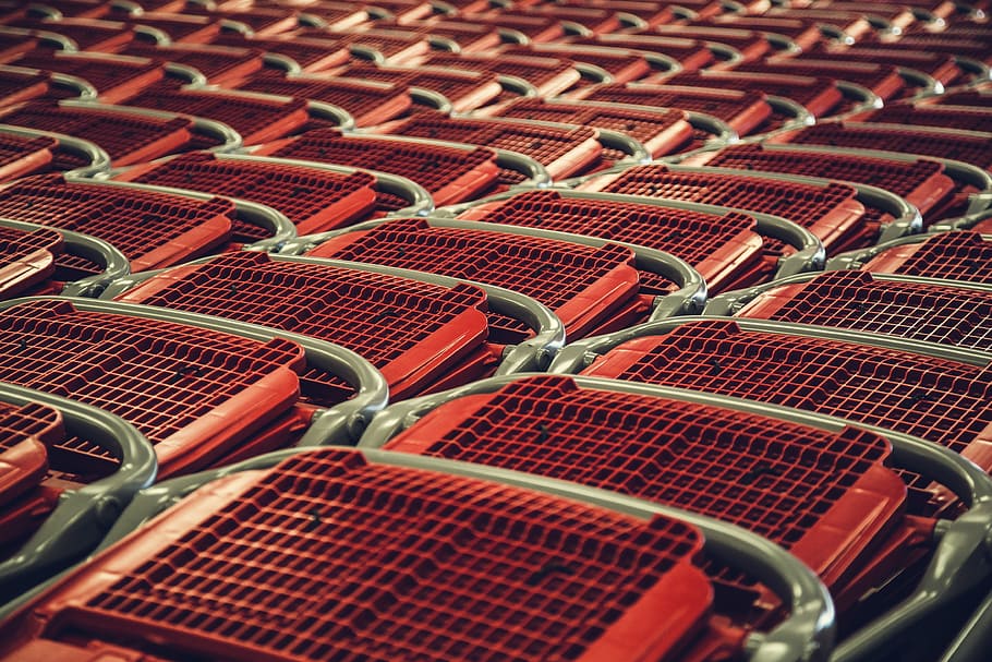 chairs, fold, sit, red, stainless, backgrounds, empty, no people HD wallpaper