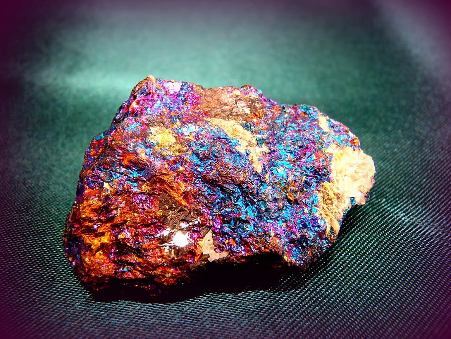 bornite, peacock ore, geology, mineralogy, periodic element, HD wallpaper
