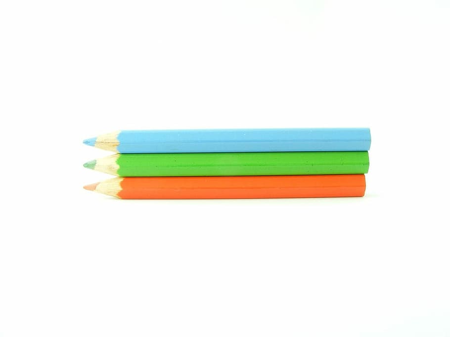 Red, Green, Blue, Overexposed, Pencils, white, multi colored HD wallpaper