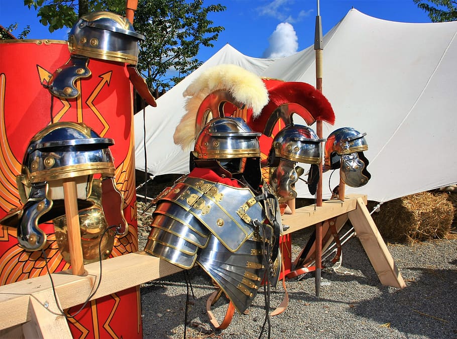 armor, helm, sword, romans, breastplate, break, history, historically HD wallpaper