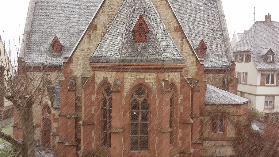 church, snow, winter, cold, snowy, chapel, snowfall, wintry HD wallpaper