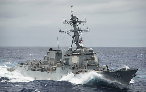 uss wayne e, meyer, ddg 108, arleigh burke-class, nautical vessel HD wallpaper