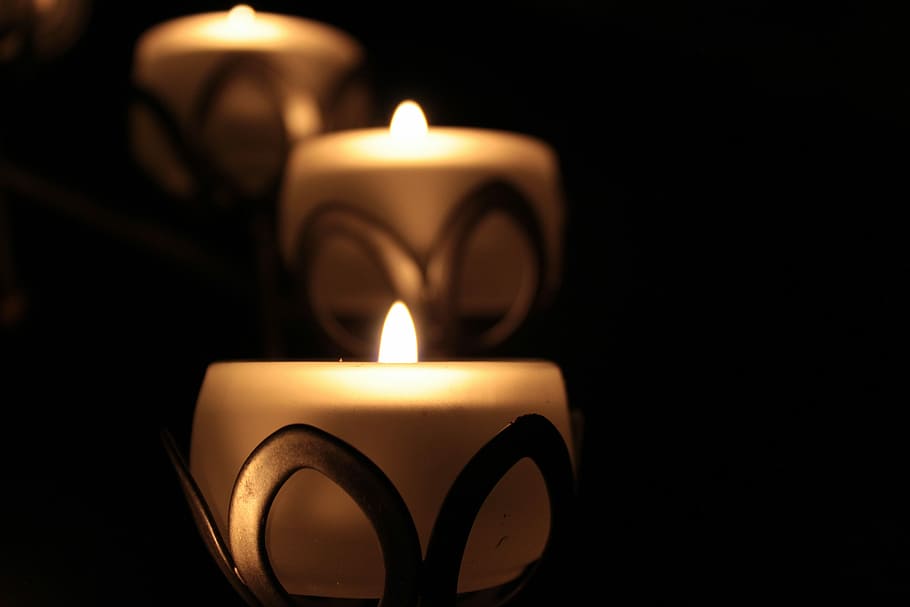 Candle, Holders, Light, Romantic, candle holders, candlelight HD wallpaper