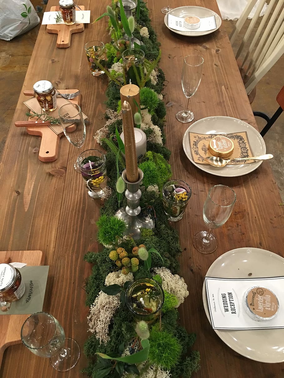 Table, Decoration, Flowers, cultures, christmas, christmas decoration HD wallpaper