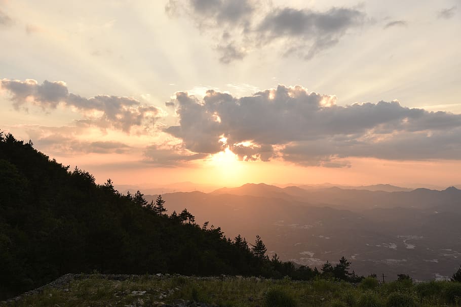 sun, sunset, cloud, nature, sky, beauty in nature, scenics - nature HD wallpaper