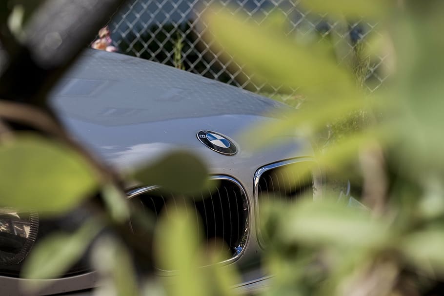 bmw, car, auto, the vehicle, logo, mask, selective focus, motor vehicle HD wallpaper