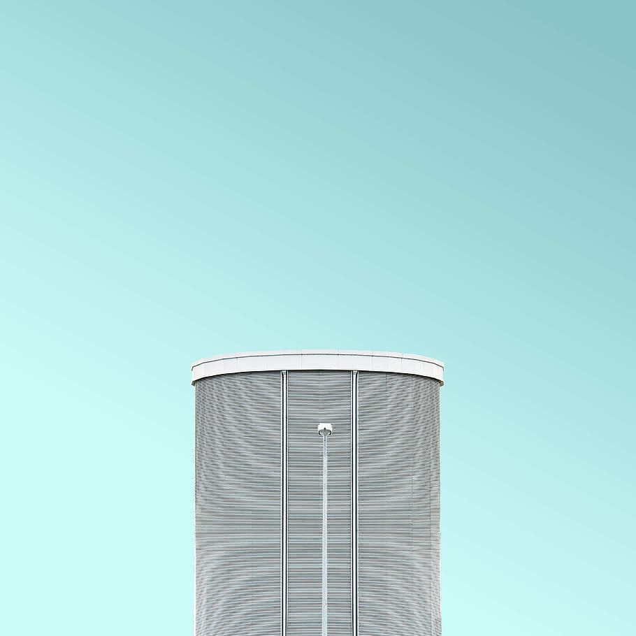gray high-rise building, untitled, tower, architecture, white HD wallpaper
