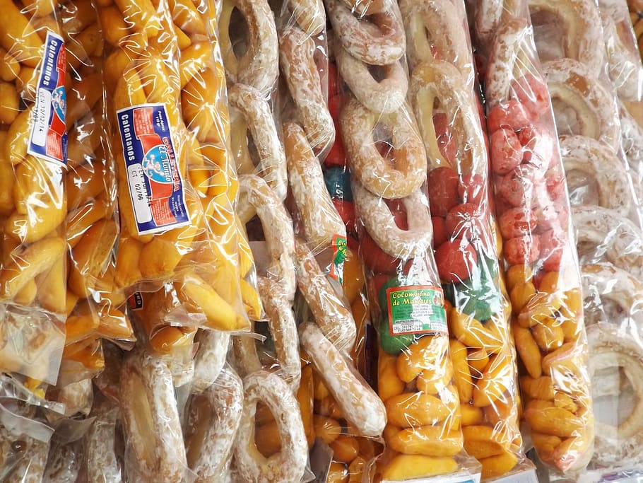 food, colombia, typical, forms, colors, edible, sale, shop HD wallpaper
