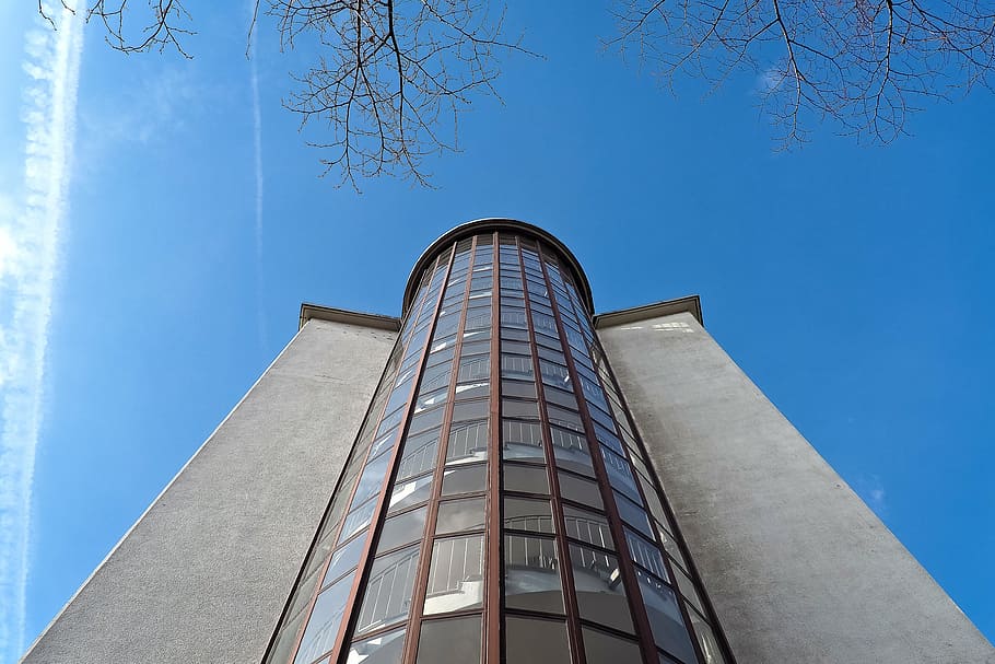 architecture, building, home, glass, facade, window, high building HD wallpaper