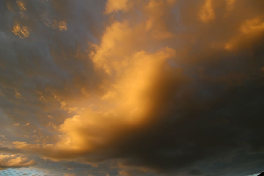 clouds, sky, dark clouds, evening sky, sunset, nature, cloud - Sky HD wallpaper