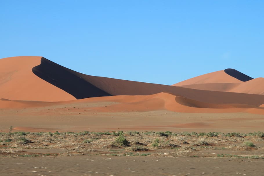 arid, dunes, hot, namibia, africa, desert, sky, sand, scenics - nature HD wallpaper