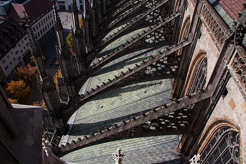 buttress, central constructive, and design element, flying buttresses HD wallpaper