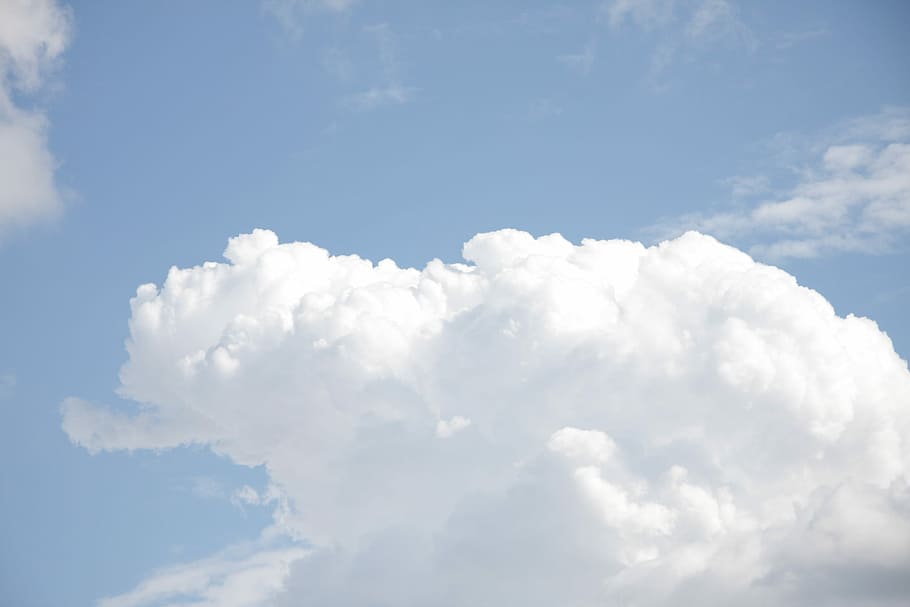 Cumulus Clouds, Sky, summer, cloud - sky, cloudscape, backgrounds HD wallpaper