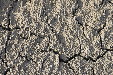 Cracks, Ground, Dry, Drought, grey, shriveled from, sandy, background HD wallpaper