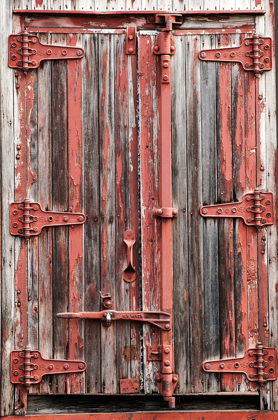 red and brown door\, train, cargo car, antique, cars, wooden, HD wallpaper