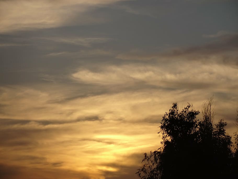 sun, sunset, sky, twilight, landscape, cloud, nature, picture HD wallpaper