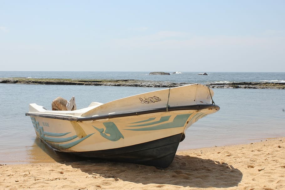 HD wallpaper: Ship, Boot, Beach, Sea, Sri Lanka, Asia, sand, water ...