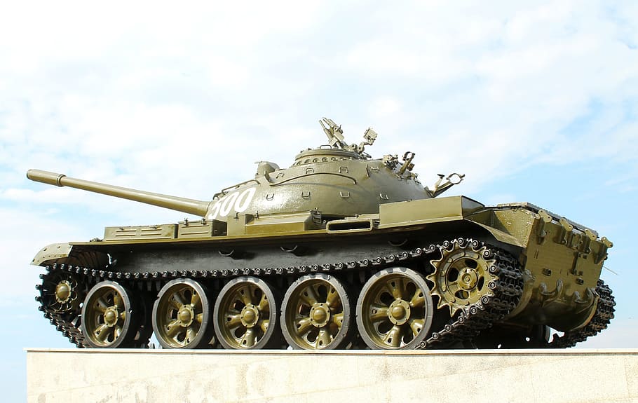 russian tank, t-55, the caterpillars, cannon, technique, weaponry