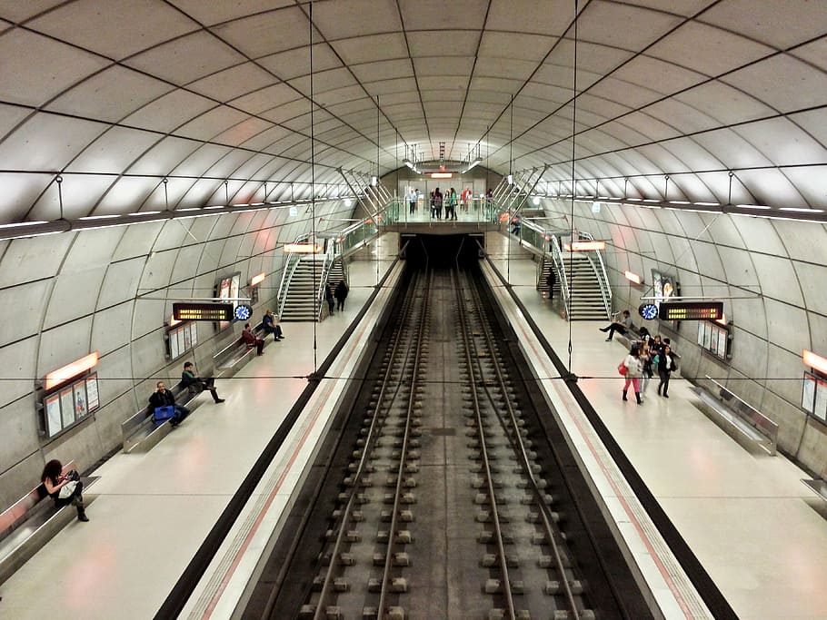 metro, bilbao, euskadi, station, transportation, people, passenger HD wallpaper