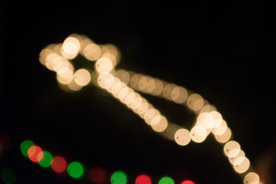 lights, effect, night, led, illuminated, black background, defocused HD wallpaper