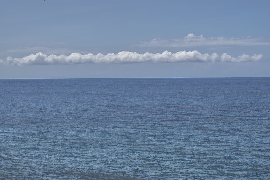 ocean, sky, blue, sea, scenics - nature, beauty in nature, horizon over water HD wallpaper