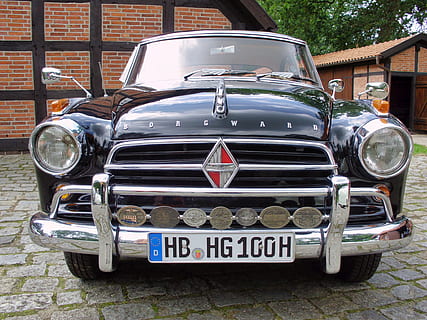 borgward, oldtimer, auto, classic, land vehicle, mode of transportation HD wallpaper