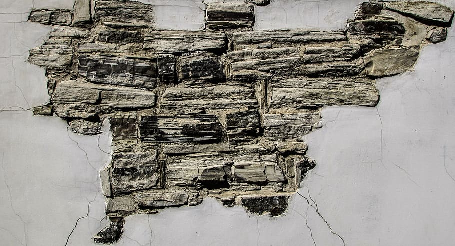 wall, damaged, decay, wear, house, weathered, cyprus, kato drys HD wallpaper