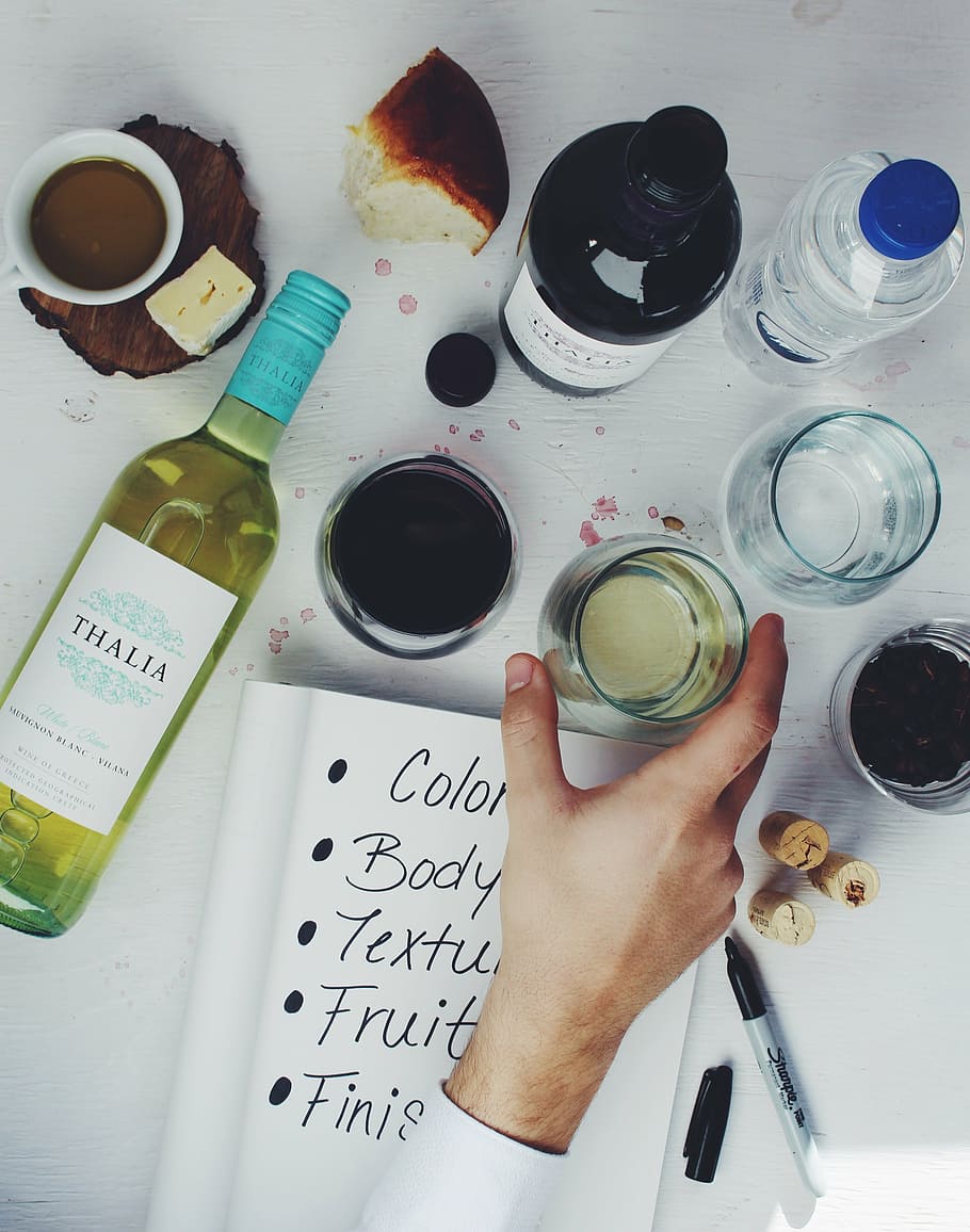 person holding clear glass jar, wine, wine tasting, tasting notes HD wallpaper