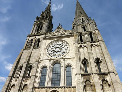 cathedral, chartres, monument, building exterior, architecture HD wallpaper