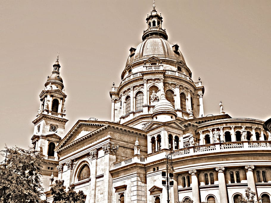 budapest, basilica, building, architecture, church, cathedral HD wallpaper