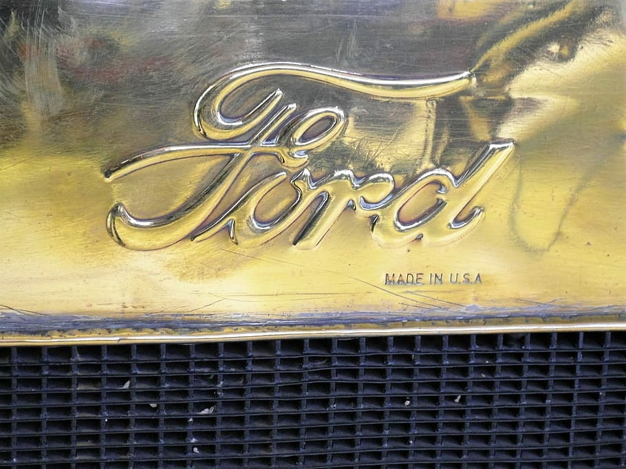 Automotive, Logo, Radiator, Ford T, automotive logo, radiator ford t, HD wallpaper