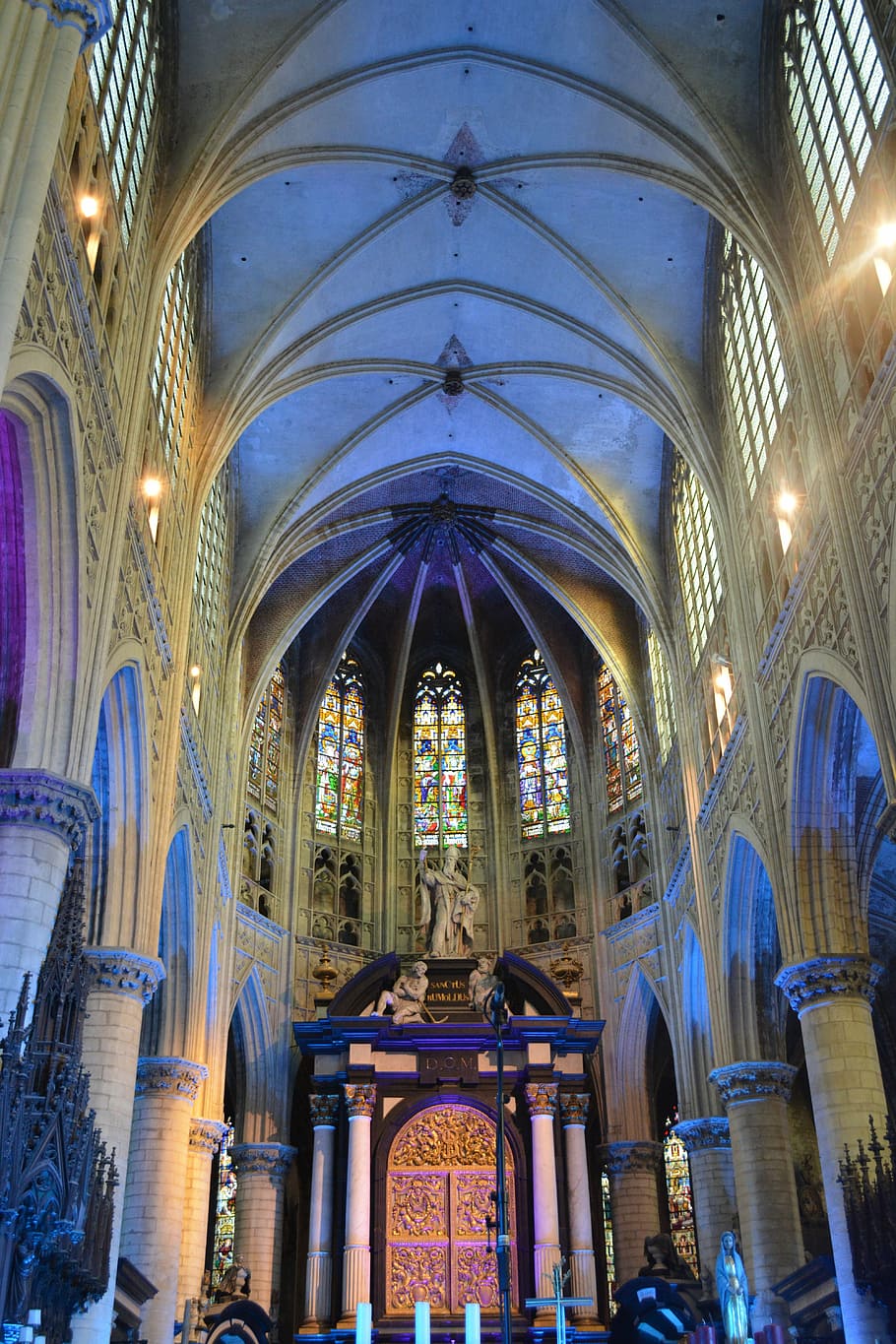 church, building, vaults, architecture, st rombouts cathedral HD wallpaper