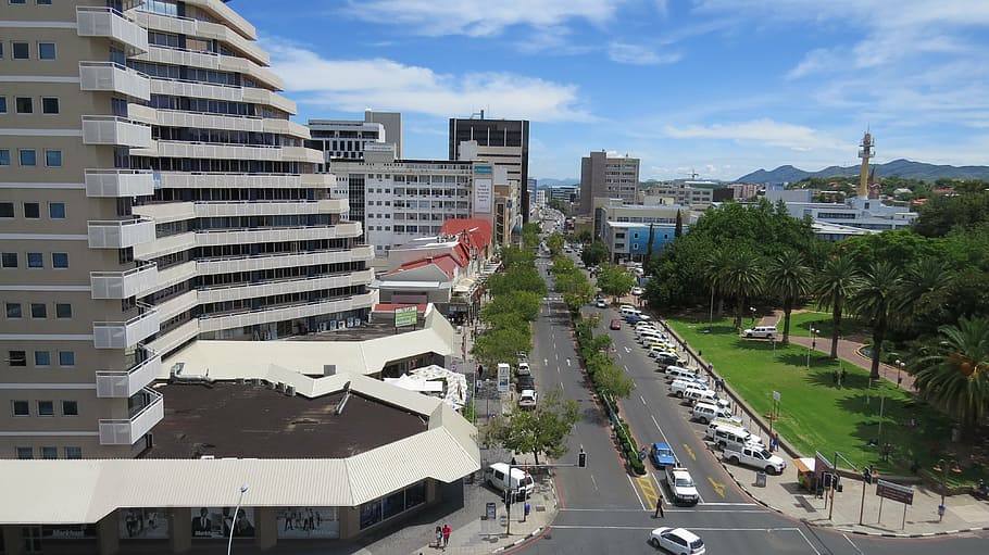 windhoek, namibia, city, sky, architecture, cityscape, urban Scene, HD wallpaper