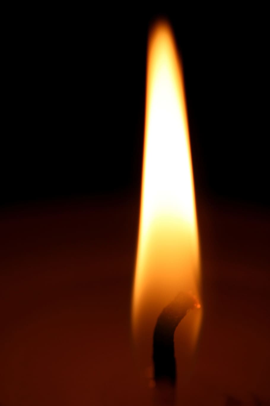 flame, wick, candle, light, burn, heat, wax candle, atmosphere HD wallpaper