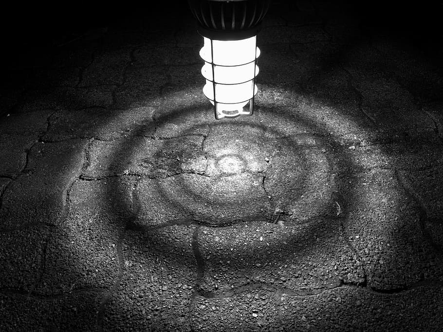 Light, Circle, Lightbulb, Glow, Darkness, night, light bulb HD wallpaper