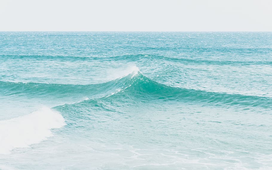 time lapse photography of ocean wave, photo of ocean waves, Converging HD wallpaper