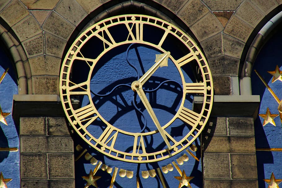 round gold tower clock, Time, Time, Time Clock, Hour, Minute HD wallpaper