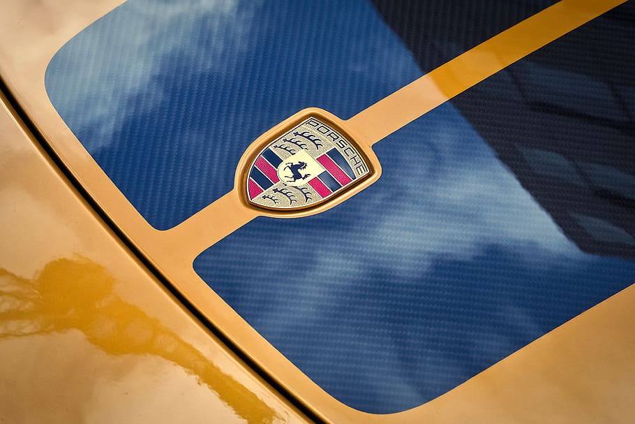 Porsche logo, auto, boxster, 911, sports car, vehicle, luxury, HD wallpaper