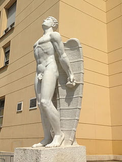 icarus, italy, forli, sculpture, architecture, statue, art and craft HD wallpaper