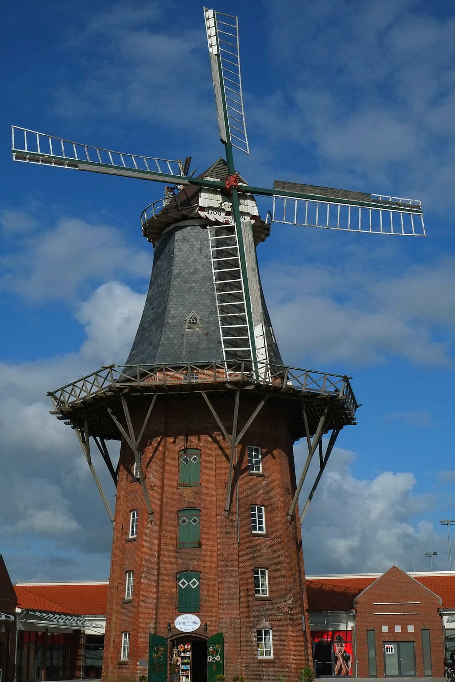 mill, windmill, wing, historic preservation, millstone, east frisia HD wallpaper