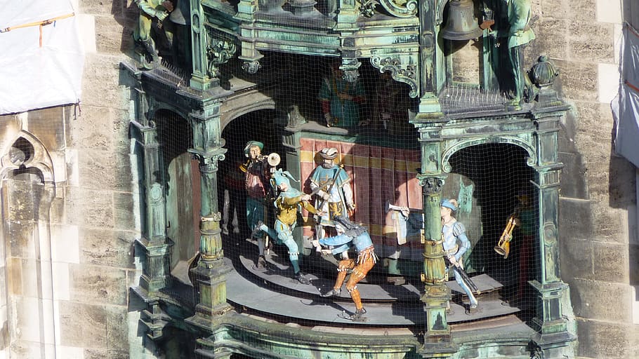 people inside building miniature, bavaria, state capital, munich