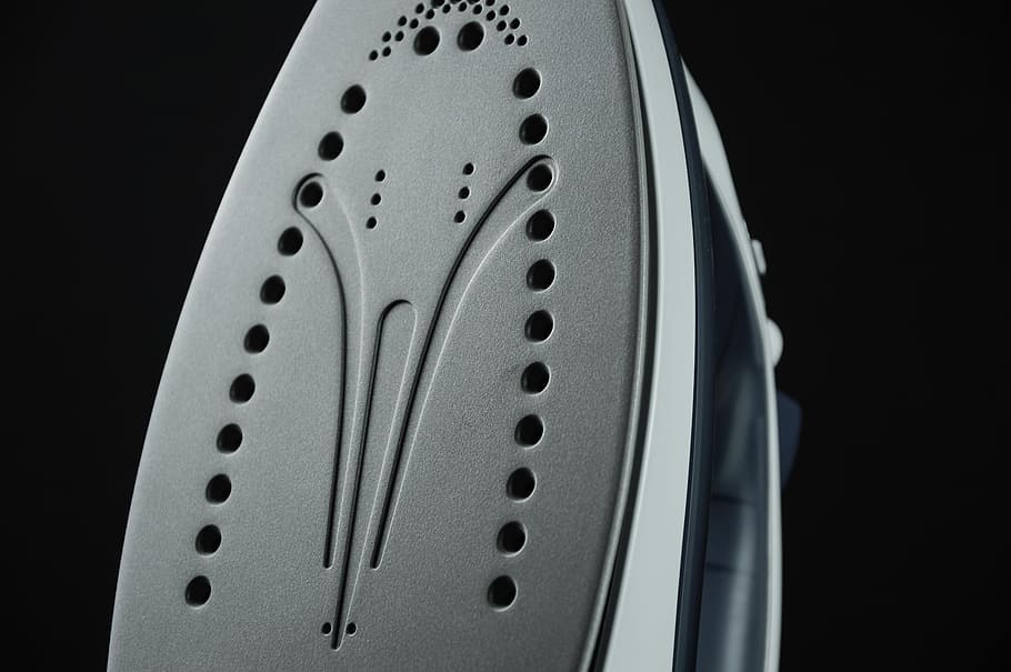 closeup of white clothes iron, press, housework, ironing, electric HD wallpaper